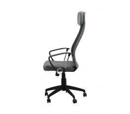Scaun ergonomic 30.12.63, sezut tapitat, spatar mesh, brate fixe